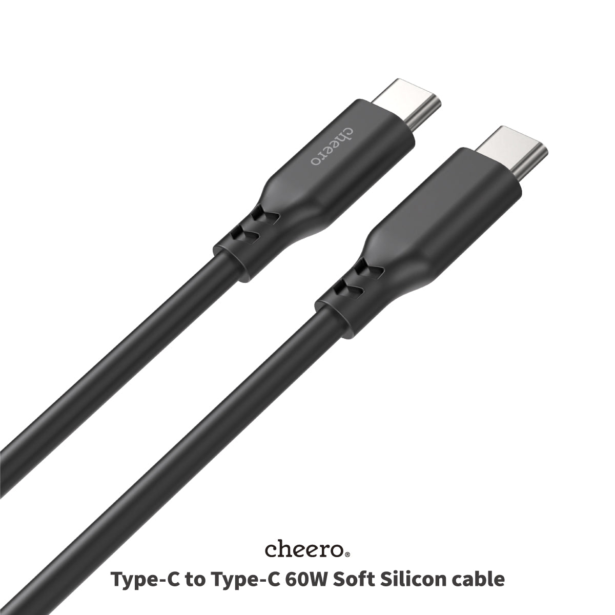 cheero USB-C to USB-C 60W Soft Silicon cable