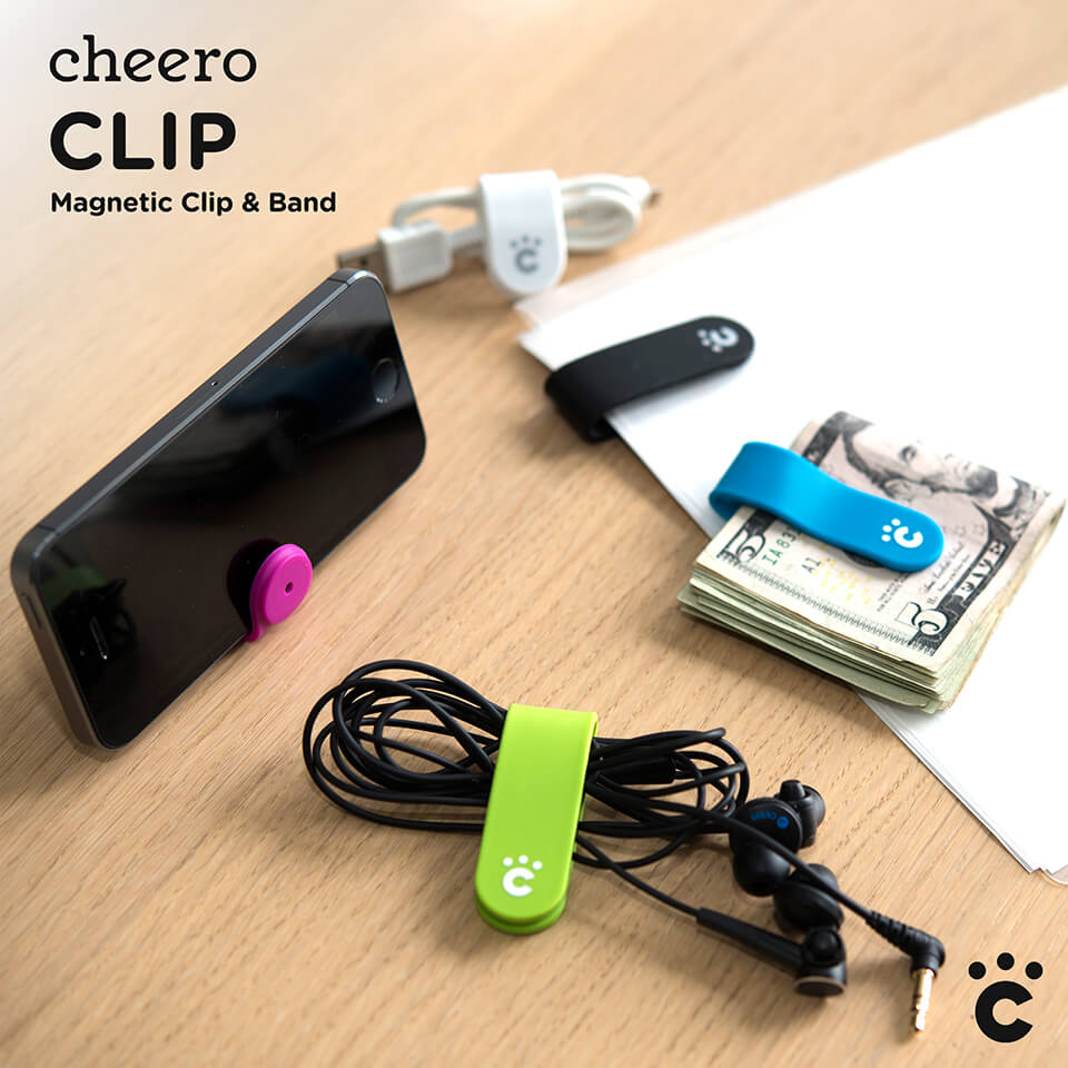 【販売終了】cheero CLIP 万能クリップ (5色セット) オリジナルカラー