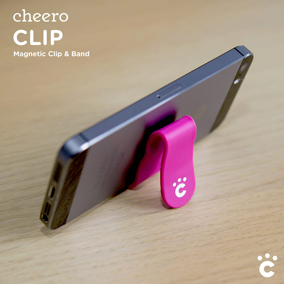 【販売終了】cheero CLIP 万能クリップ (5色セット) オリジナルカラー