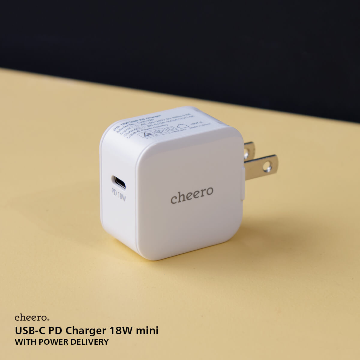 cheero USB-C PD Charger 18W mini
